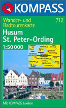 Bücher aus Nordfriesland: Kompass Wanderkarte Eiderstedt, Husum, Friedrichstadt