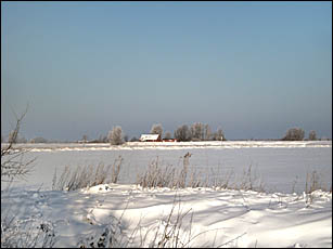 Eiderstedt im Schnee, © 2010 Jürgen Kullmann