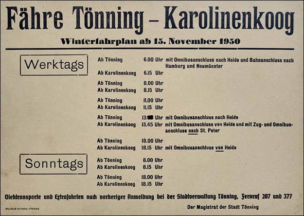 Foto aus der Ausstellung der Tönninger Gesellschaft für Stadtgeschichte