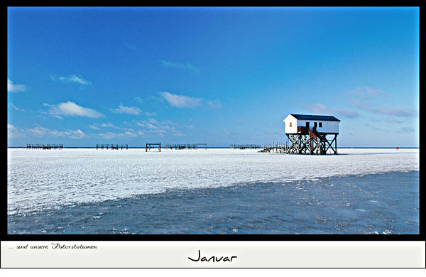 Verschneite Sandbank SPO, © 2001 Juergen Kullmann