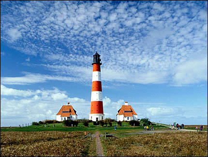 Leuchtturm Westerheversand im Sommer, © Jürgen Kullmann