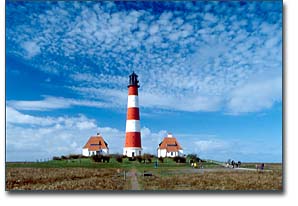 Leuchtturm Westerhever, © 1997 Juergen Kullmann