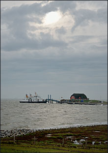 Hallig Langeneß, Anleger Rixwarf, © 2012 Hildegard Vogt-Kullmann