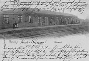 Bahnhof Toenning 1922